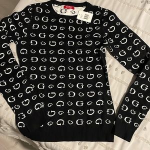 Guess Jet Black “G” sweater